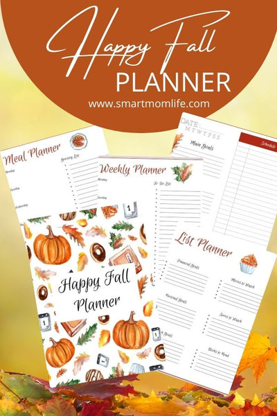 Happy Fall Printable Planner {undated}