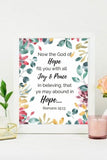 Hope Bible Verse Wall Art