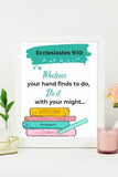 Kids Inspirational Wall Art {School Themed}