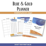 Blue & Gold Planner