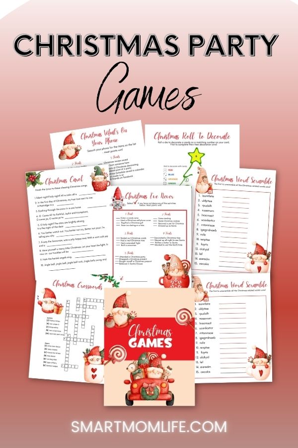 Christmas Party Games Printable – Smart Mom Life