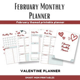 February Monthly Planner