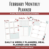 February Monthly Planner