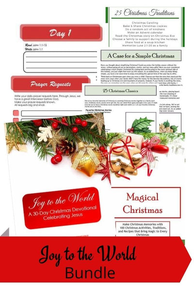 Joy to the World ~ A 30-Day Christmas Devotional Celebrating Jesus + Bonus copy of Magical Christmas